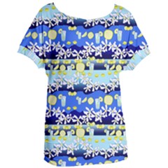 Lemonade Pattern Women s Oversized Tee by bloomingvinedesign