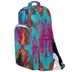 Background Sci Fi Fantasy Colorful Double Compartment Backpack by Wegoenart