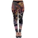 Full Moon Silhouette Tree Night Lightweight Velour Leggings View1