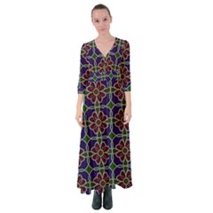 Must Have Flowers Button Up Maxi Dress by WensdaiAmbrose