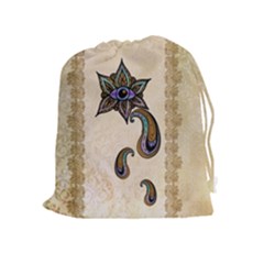 The Fantasy Eye, Mandala Design Drawstring Pouch (xl) by FantasyWorld7