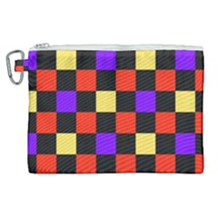 Checkerboard Again Canvas Cosmetic Bag (xl) by impacteesstreetwearseven