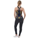 Tiger Predator Abstract Feline Cross Neck Velour Top View2