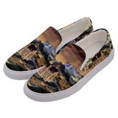 Castle Fantasy Landscape Stormy Men s Canvas Slip Ons by Pakrebo