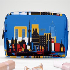Architecture City House Window Make Up Pouch (medium) by Pakrebo