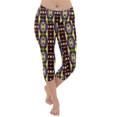 Hsc3 1 Lightweight Velour Capri Yoga Leggings by ArtworkByPatrick