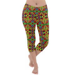 Hsc3 9 Lightweight Velour Capri Yoga Leggings by ArtworkByPatrick