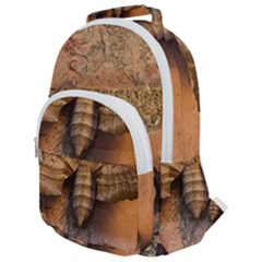 Night Moth Rounded Multi Pocket Backpack by Riverwoman