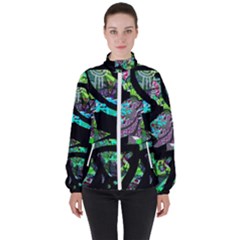Design 11 Women s High Neck Windbreaker by TajahOlsonDesigns