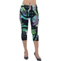 Design 11 Lightweight Velour Capri Leggings  View1