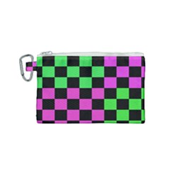 Checkerboard Again 1a Canvas Cosmetic Bag (small) by impacteesstreetwearseven
