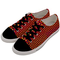 Pattern Textile Structure Abstract Men s Low Top Canvas Sneakers by Pakrebo