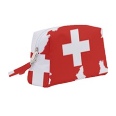 Switzerland Country Europe Flag Wristlet Pouch Bag (medium) by Sapixe