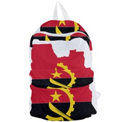 Angola Flag Map Geography Outline Foldable Lightweight Backpack by Sapixe