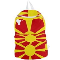 Macedonia Country Europe Flag Foldable Lightweight Backpack by Sapixe
