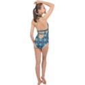 B 3 Halter Front Plunge Swimsuit View2