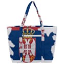 Serbia Country Europe Flag Borders Zip Up Canvas Bag View3
