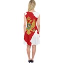 Montenegro Country Europe Flag Capsleeve Midi Dress View2