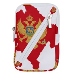Montenegro Country Europe Flag Belt Pouch Bag (large) by Sapixe