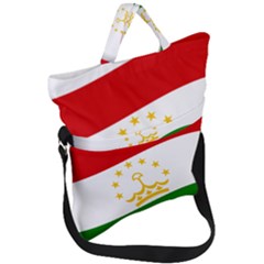 Flag Iran Tajikistan Afghanistan Fold Over Handle Tote Bag by Sapixe