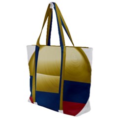 Colombia Flag Country National Zip Up Canvas Bag by Sapixe