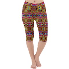 E 8 Lightweight Velour Cropped Yoga Leggings by ArtworkByPatrick