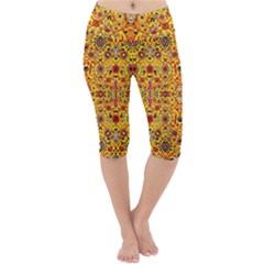 F 2 Lightweight Velour Cropped Yoga Leggings by ArtworkByPatrick