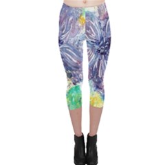 Original Abstract Art Capri Leggings  by scharamo