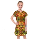Mosaic Structure Grain Mode Kids  Drop Waist Dress View1