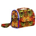 Mosaic Structure Grain Mode Satchel Shoulder Bag View2
