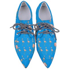 Flamenco Birds Exotic Nice Pink Women s Pointed Oxford Shoes by Pakrebo