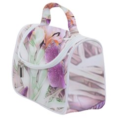 Iris Digital Painting Flower Pastel Satchel Handbag by Pakrebo