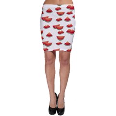 Summer Watermelon Pattern Bodycon Skirt by Pakrebo