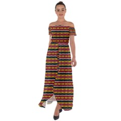G 5 Off Shoulder Open Front Chiffon Dress by ArtworkByPatrick