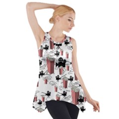 Movies And Popcorn Side Drop Tank Tunic by bloomingvinedesign