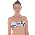 Movies and Popcorn Halter Bandeau Bikini Top View1