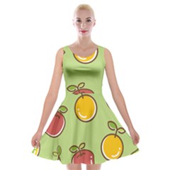 Seamless Healthy Fruit Velvet Skater Dress by HermanTelo