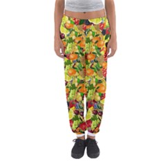 Background Pattern Structure Fruit Women s Jogger Sweatpants by Pakrebo