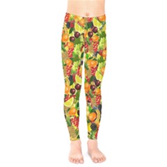 Background Pattern Structure Fruit Kids  Legging by Pakrebo