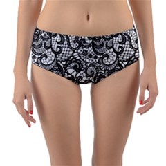 Encaje Reversible Mid-waist Bikini Bottoms by Sobalvarro