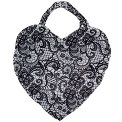 Encaje Giant Heart Shaped Tote by Sobalvarro