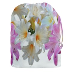 Lilies Belladonna Easter Lilies Drawstring Pouch (xxxl) by Simbadda