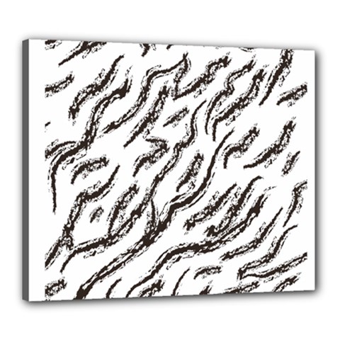 Zebra Canvas 24  X 20  (stretched) by scharamo