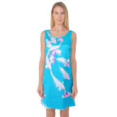 Koi Carp Scape Sleeveless Satin Nightdress by essentialimage