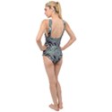 Gears Machine Machines Cross Front Low Back Swimsuit View2