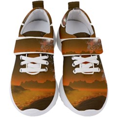 Galaxy Galaxies Bump Together Lava Kids  Velcro Strap Shoes by Simbadda
