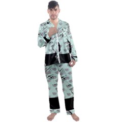 Wide Eyed Girl Men s Satin Pajamas Long Pants Set by snowwhitegirl