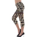 Architecture Geometry Lightweight Velour Capri Leggings  View3