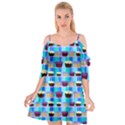 Cupcakes Pattern Cutout Spaghetti Strap Chiffon Dress View1