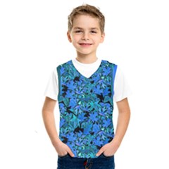 Fall Leaves Blue Kids  Sportswear by bloomingvinedesign